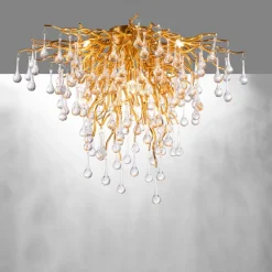 New Paul Neuhaus Lampa sufitowa miedźiana ICICLE 50x50 cm