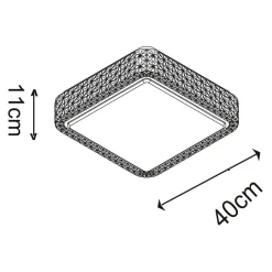Sale Zumaline Lampa sufitowa MOA LED CL15068SQ-D40
