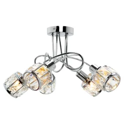 Krislamp Wszystkie Lampy Sufitowe^Lampa sufitowa NELA 5 chrom