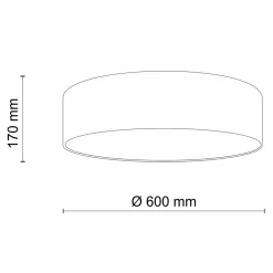 TK Tomasz Krywult Lampa sufitowa okrągła szarozielona EARTH 60 cm