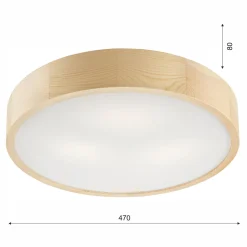 Lampa sufitowa plafon sosna EVELINE 47 cm