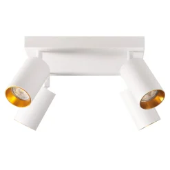 Wszystkie Lampy Sufitowe^Lampa sufitowa 4-punktowa biało-złota MARIBEL IV