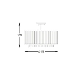 Best Zumaline Lampa sufitowa SERGIO C0528-05H-F4AC