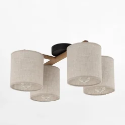 TK Tomasz Krywult Lampa sufitowa szara DEVA NATURE IV