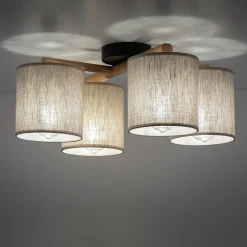 TK Tomasz Krywult Lampa sufitowa szara DEVA NATURE IV