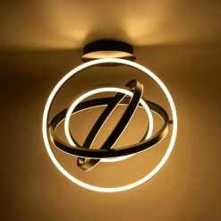 Best Zumaline Lampa sufitowa TESS LED czarna