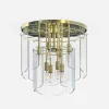 Best Zumaline Lampa sufitowa transparentne szkło złota NIRA φ43 cm
