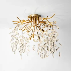 Sale Zumaline Lampa sufitowa złota CINDY 50 cm