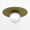 Luminex Wszystkie Lampy Sufitowe^Lampa sufitowa złota FLAT