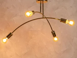 domiluce Wszystkie Lampy Sufitowe^Lampa sufitowa złota KORTE 35 cm