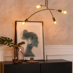 domiluce Wszystkie Lampy Sufitowe^Lampa sufitowa złota KORTE 35 cm