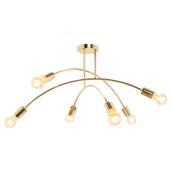 domiluce Wszystkie Lampy Sufitowe^Lampa sufitowa złota KORTE 43 cm