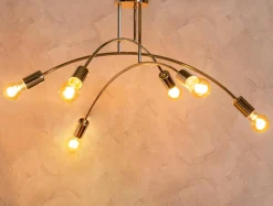 domiluce Wszystkie Lampy Sufitowe^Lampa sufitowa złota KORTE 43 cm