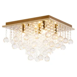 Zumaline Wszystkie Lampy Sufitowe^Lampa sufitowa złota RANGEL