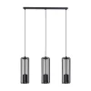 inny Lampy Wiszące^Lampa wisząca 3 klosze listwa czarna FALCON