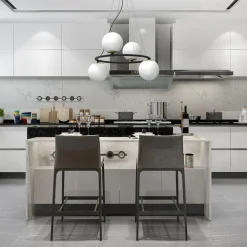 Clearance Luminex Lampa wisząca 4 kule czarno-złota BOLTI IV