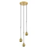 Discount Zumaline Lampa wisząca 3 kule złota MIDA