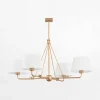 inny Lampy Wiszące^Lampa wisząca biało-złota ATRANI