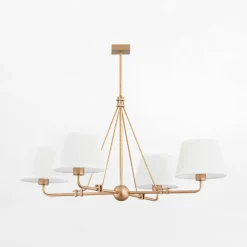 inny Lampy Wiszące^Lampa wisząca biało-złota ATRANI