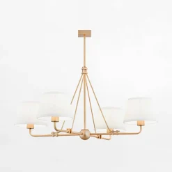 inny Lampy Wiszące^Lampa wisząca biało-złota ATRANI