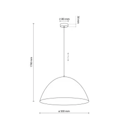 Clearance TK Tomasz Krywult Lampa wisząca brązowa FARO