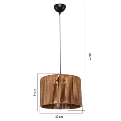 Lampy Wiszące^Lampa wisząca brązowa ROYA