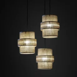 Hot TK Tomasz Krywult Lampa wisząca CALISTO JUTA 145 cm