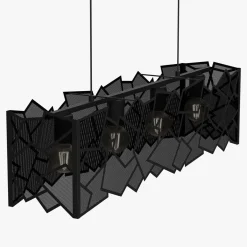 Luminex Lampa wisząca czarna CAMO IV