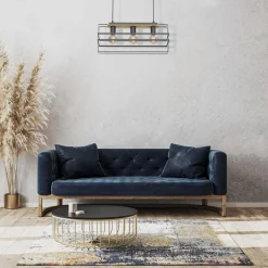 Sale Luminex Lampa wisząca czarna jasne drewno KORTEZ III