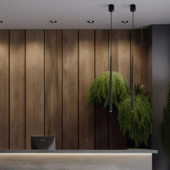 TK Tomasz Krywult Lampy Wiszące^Lampa wisząca czarna PIANO BLACK I
