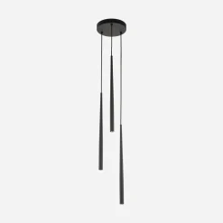TK Tomasz Krywult Lampa wisząca czarna PIANO BLACK III