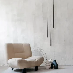 TK Tomasz Krywult Lampa wisząca czarna PIANO BLACK III