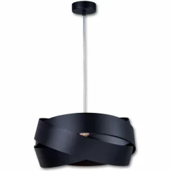 domiluce Lampy Wiszące^Lampa wisząca czarna TORNADO