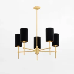 inny Lampy Wiszące^Lampa wisząca czarno-złota ABRUZZO