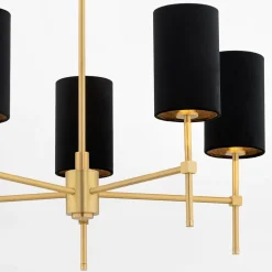 inny Lampy Wiszące^Lampa wisząca czarno-złota ABRUZZO