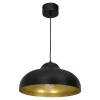 Hot Luminex Lampa wisząca czarno-złota BASCA