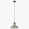 Discount inny Lampa wisząca czarno-złota HUBERT