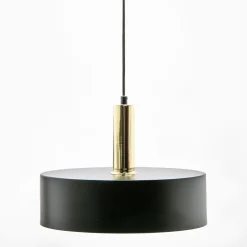 Best Zumaline Lampa wisząca czarno-złota LEO 40,5 cm