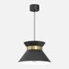 Luminex Lampy Wiszące^Lampa wisząca czarno-złota NORGE