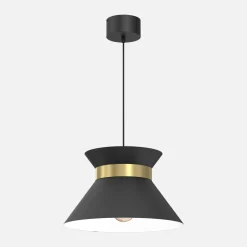 Luminex Lampy Wiszące^Lampa wisząca czarno-złota NORGE