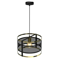 Luminex Lampy Wiszące^Lampa wisząca czarno-złota RIM