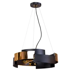 Hot domiluce Lampa wisząca czarno-złota TORI