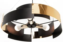 Hot domiluce Lampa wisząca czarno-złota TORI