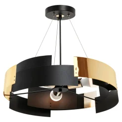 Hot domiluce Lampa wisząca czarno-złota TORI