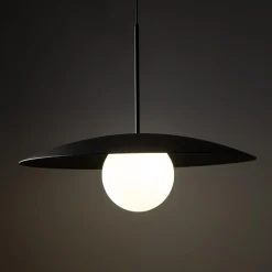 TK Tomasz Krywult Lampy Wiszące^Lampa wisząca czarny mat SLATE BLACK GLASS
