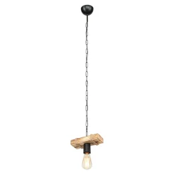 Discount Lampa wisząca drewniana LAGUN I