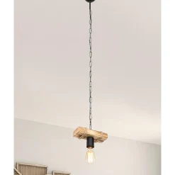 Discount Lampa wisząca drewniana LAGUN I