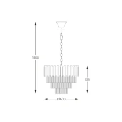 Hot Zumaline Lampa wisząca glamour złota PRIMA