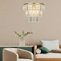 Discount Zumaline Lampa wisząca glamour złota TIFANNY