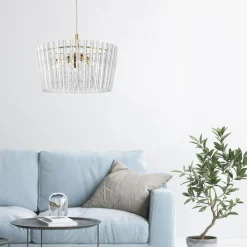 Best Zumaline Lampa wisząca glamour złota BACH 41 cm